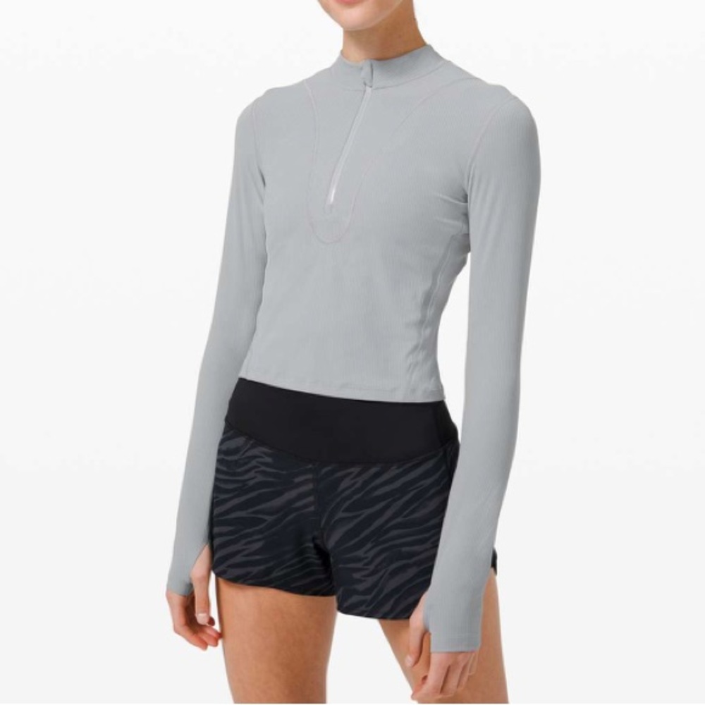 Lululemon Gloss Trim Run 1/2 Zip